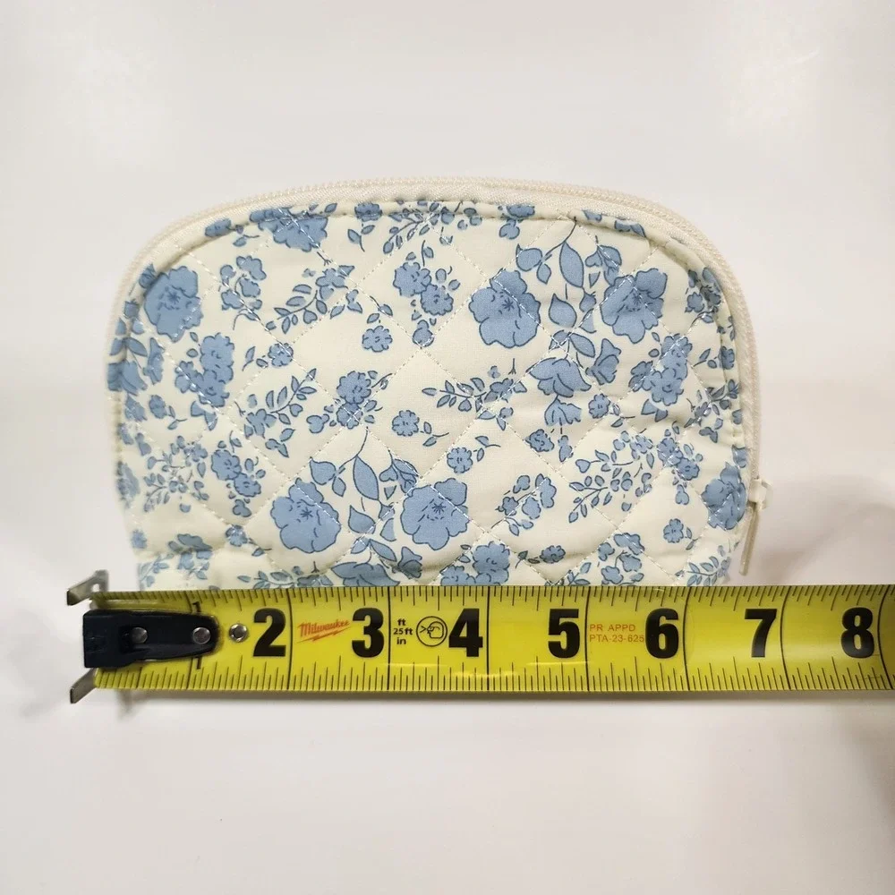 Lot of 12 Quilted Floral Cosmetic Bags‎ Makeup Pouches Travel Toiletry Mixed